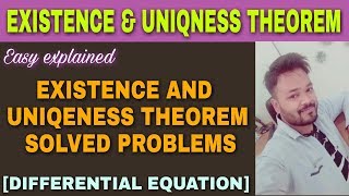 EXISTENCE AND UNIQUENESS THEOREM SOLVED PROBLEMS IN HINDI [upl. by Rapp]