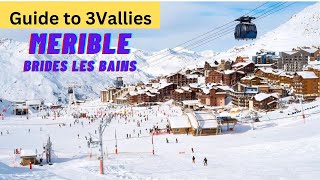 3 vallies Merible Brides Les Bains france guide skiing snow [upl. by Katya]