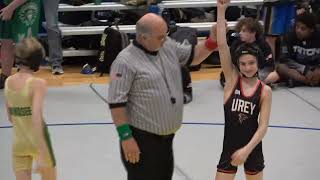 MAT 1  Wawasee and Urey at Triton 🤼‍♂️ Junior High CoEd Middle School Wrestling 🤼‍♀️ 372023 [upl. by Ahseya]