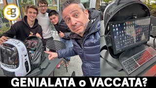 LO ZAINO che è PC FISSO con BATTERIA e MONITOR [upl. by Annahael]