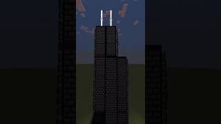 Minecraft How to Build SEARS WILLIS TOWER 🏬  DESC shorts [upl. by Arnulfo357]