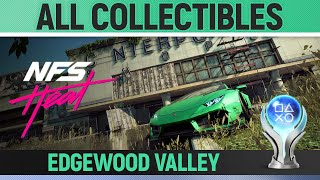 Need for Speed Heat  All Collectibles  Edgewood Valley 🏆  Locations Guide [upl. by Peers]