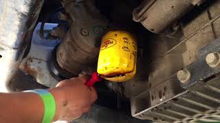 Removing A Stuck Oil Filter [upl. by Cirone]