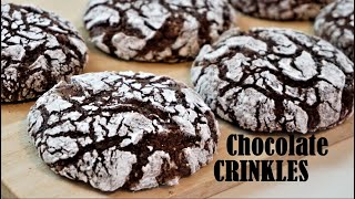 Fudgy And Chewy CHOCOLATE CRINKLES [upl. by Maighdiln]