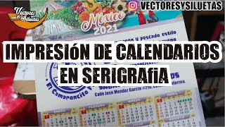 Impresión de calendarios en serigrafia [upl. by Ocin315]