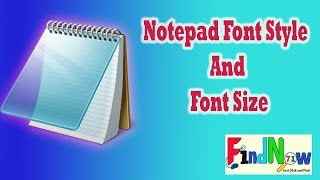 Notepad font style and size  How to change Notepad font size and font style [upl. by Harty21]