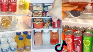 food restock mini fridge organization tiktok compilation [upl. by Brandie]