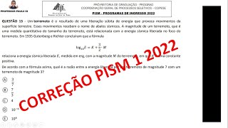 Prova de Matemática PISM 12022 QUESTÃO OBJETIVA 13 [upl. by Comras]