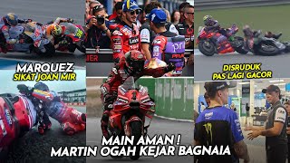 Martin Sengaja Biarkan Pecco Menang 🏁 Detikdetik Marquez Sruduk Mir 🏁 Morbidelli Senggol Quartararo [upl. by Adarbil449]