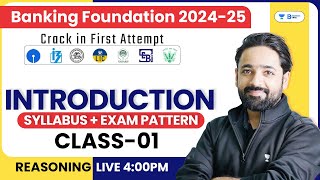 Banking Foundation Batch  Reasoning Class 01  Introduction  Syllabus  Exam Pattern  Puneet Sir [upl. by Goodman]