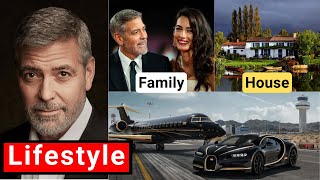 George Clooney Lifestyle 2024 ★ Net Worth Girlfriend Age Family House Interview amp Biography [upl. by Nosirb657]