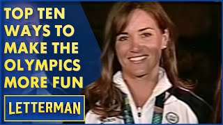 Top Ten Ways To Make The Olympics More Fun  Letterman [upl. by Greenwood]