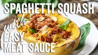 Spaghetti Squash with Easy Meat Sauce Recipe  Bits amp Pieces  Season 1 Ep10 [upl. by Ahsekyw]