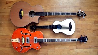 Breedlove Atlas vs Kala UBass vs Gretsch Electromatic Stevie Wonder  Signed Sealed Delivered [upl. by Arevle601]