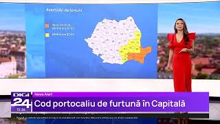 Noi avertizări meteo de furtuni Județele afectate de cod portocaliu [upl. by Orenid]