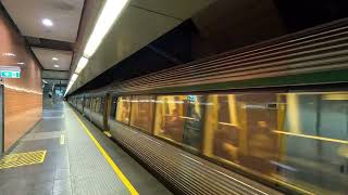 transperth A series departing Perth underground [upl. by Ahsekin793]