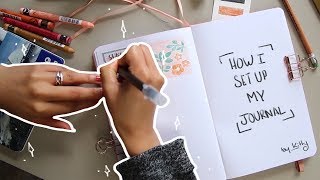 Diary Journal Tips ✏️ How I Set Up My Journal [upl. by Aiekram]