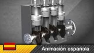 ¿Cómo funciona un motor diesel Animación [upl. by Avilo]