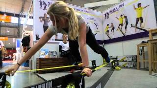 Slackline Therapie auf der TheraPro Messe Stuttgart [upl. by Siloa]