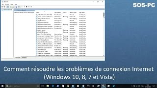 Comment résoudre les problèmes de connexion Internet Wifi et cable Windows 10 8 7 et Vista [upl. by Ball47]