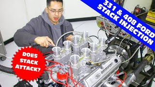 HOW WELL DOES STACK INJECTION REALLY WORK DUAL SBF STACK TEST 331 amp 408 STROKERFULL DYNO RESULTS [upl. by Rosa615]