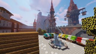 Amazing Fantasy Castle Timelapse Minecraft [upl. by Amerak]