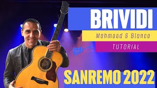 Brividi  Mahmood amp Blanco  Vincitori Sanremo 2022  Chitarra Testo e Accordi Facili [upl. by Sidell390]