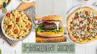 Easy 5Ingredient VeganFriendly Recipes [upl. by Angelina]