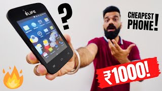 Worlds Cheapest Android Phone Unboxing  Only ₹1000🔥🔥🔥 [upl. by Alexandr44]