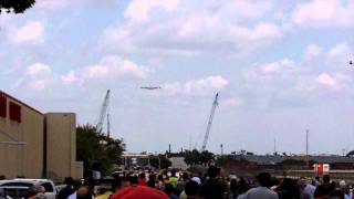 Lufthansa Airbus A380 First Landing in Miami [upl. by Nayve]