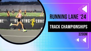 Running Lane Track Championships Girls 3200 Meters [upl. by Ramahs290]