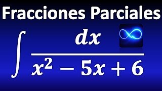 264 Integral mediante fracciones parciales factores lineales distintos [upl. by Barina]