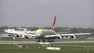 CROSSWIND LANDING A380 XFW [upl. by Drake976]