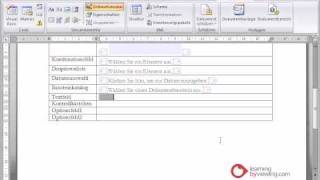 Microsoft Word Tutorial Deutsch Formulare [upl. by Enitsrik]