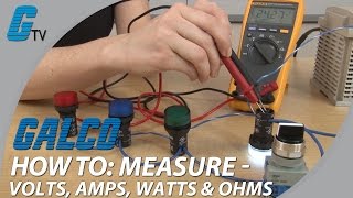 How To Measure Volts Amps Watts amp Ohms with a Multimeter [upl. by Alfreda]