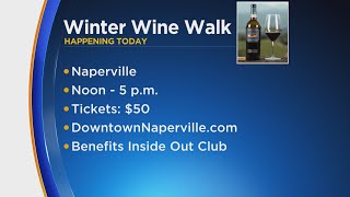 Winter Wine Walk happening today in downtown Naperville [upl. by Benge]