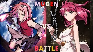 Sakura Haruno vs Morgiana Naruto Shippuden vs Magi  MUGEN [upl. by Cookie328]