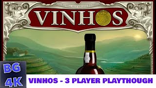 Vinhos Boardgame  3 Player Live Play [upl. by Socha845]