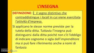 I SEGNI DISTINTIVI DELL AZIENDA [upl. by Oizirbaf23]