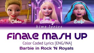 Barbie in Rock N Royals  Finale Mash Up Color Coded Lyrics ENGINA [upl. by Guinn180]