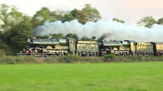 Double Headed Castles 5043 amp 7029 Conquer the Devon Banks with quotThe Mayflowerquot  27924 [upl. by Litton]