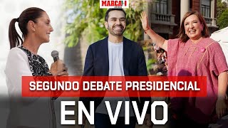 Segundo Debate Presidencial entre Claudia Sheinbaum Xóchitl Gálvez y Jorge Álvarez Máynez I EN VIVO [upl. by Hitt]