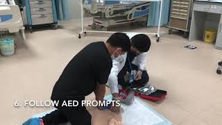 Basic Life Support CPR with AED  AHA 2020 Guided [upl. by Vladamar133]