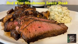 Red Wine Mushroom Sauce Steak Recipe  GrassFed Beef [upl. by Aelgna]