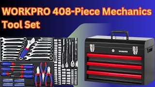 🔧 workpro 408 piece mechanics tool set  mechanics tool set workpro 408 piece  mechanics tool set [upl. by Elleinod]