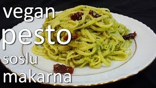 Pesto Soslu Makarna Tarifi  Vegan [upl. by Lavud345]