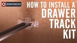 How to Install a Drawer Track Kit [upl. by Ecnarrot]