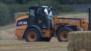 Massey Ferguson 8480 with Massey Ferguson 2170 baler [upl. by Ahseinar169]