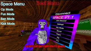 Best Gorilla Tag Mod Menu  Op Mods  SpaceV1  FREE [upl. by Keare974]