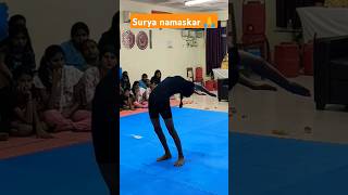 Surya namaskar with hyperflexibility trending youtube youtubeshorts yoga viralvideoviralshorts [upl. by Sybille]